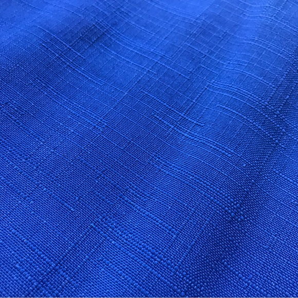 Drapery & Upholstery Fabric Heavy Duty Solid Cobalt Blue Large Piece 54”x128” - Picture 4 of 5